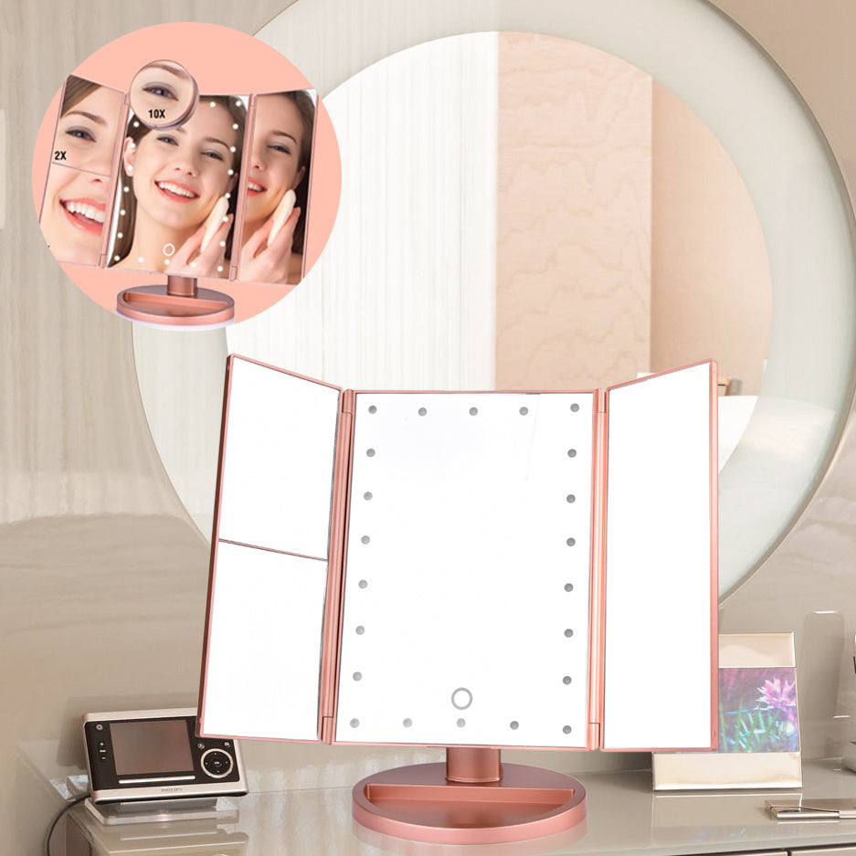 Tri-Glow™ LED Makeup Mirror with Touch Sensor